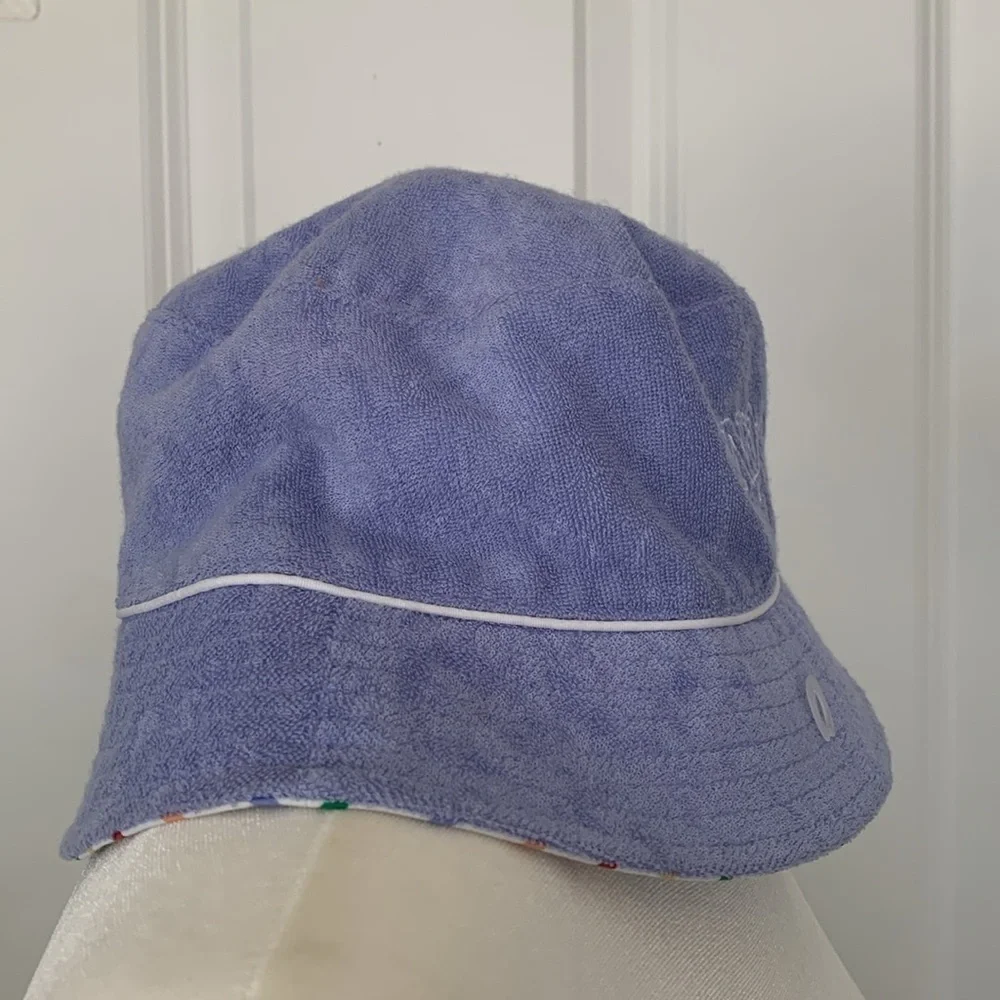 Kids Nike Terry Rainbow Stripe Reversible Sun Bucket Hat Child Youth Beach Vaca